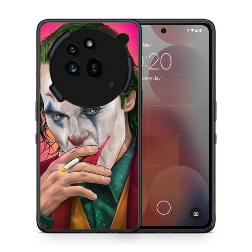Θήκη Nothing Phone 3a Pro 5G JokesOnU PopArt από τη Smartfits με σχέδιο στο πίσω μέρος και μαύρο περίβλημα | Nothing Phone 3a Pro 5G JokesOnU PopArt case with colorful back and black bezels