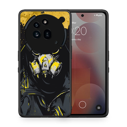 Θήκη Nothing Phone 3a Pro 5G Mask PopArt από τη Smartfits με σχέδιο στο πίσω μέρος και μαύρο περίβλημα | Nothing Phone 3a Pro 5G Mask PopArt case with colorful back and black bezels