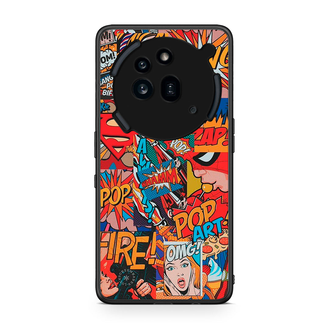 Nothing Phone 3a Pro 5G PopArt OMG θήκη από τη Smartfits με σχέδιο στο πίσω μέρος και μαύρο περίβλημα | Smartphone case with colorful back and black bezels by Smartfits
