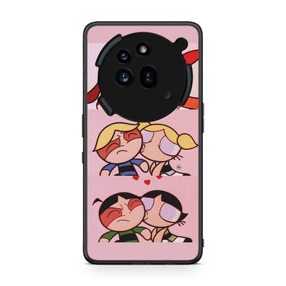 Nothing Phone 3a Pro 5G Puff Love Θήκη Αγίου Βαλεντίνου από τη Smartfits με σχέδιο στο πίσω μέρος και μαύρο περίβλημα | Smartphone case with colorful back and black bezels by Smartfits