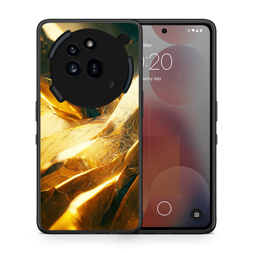 Θήκη Nothing Phone 3a Pro 5G Real Gold από τη Smartfits με σχέδιο στο πίσω μέρος και μαύρο περίβλημα | Nothing Phone 3a Pro 5G Real Gold case with colorful back and black bezels