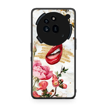 Nothing Phone 3a Pro 5G Red Lips θήκη από τη Smartfits με σχέδιο στο πίσω μέρος και μαύρο περίβλημα | Smartphone case with colorful back and black bezels by Smartfits