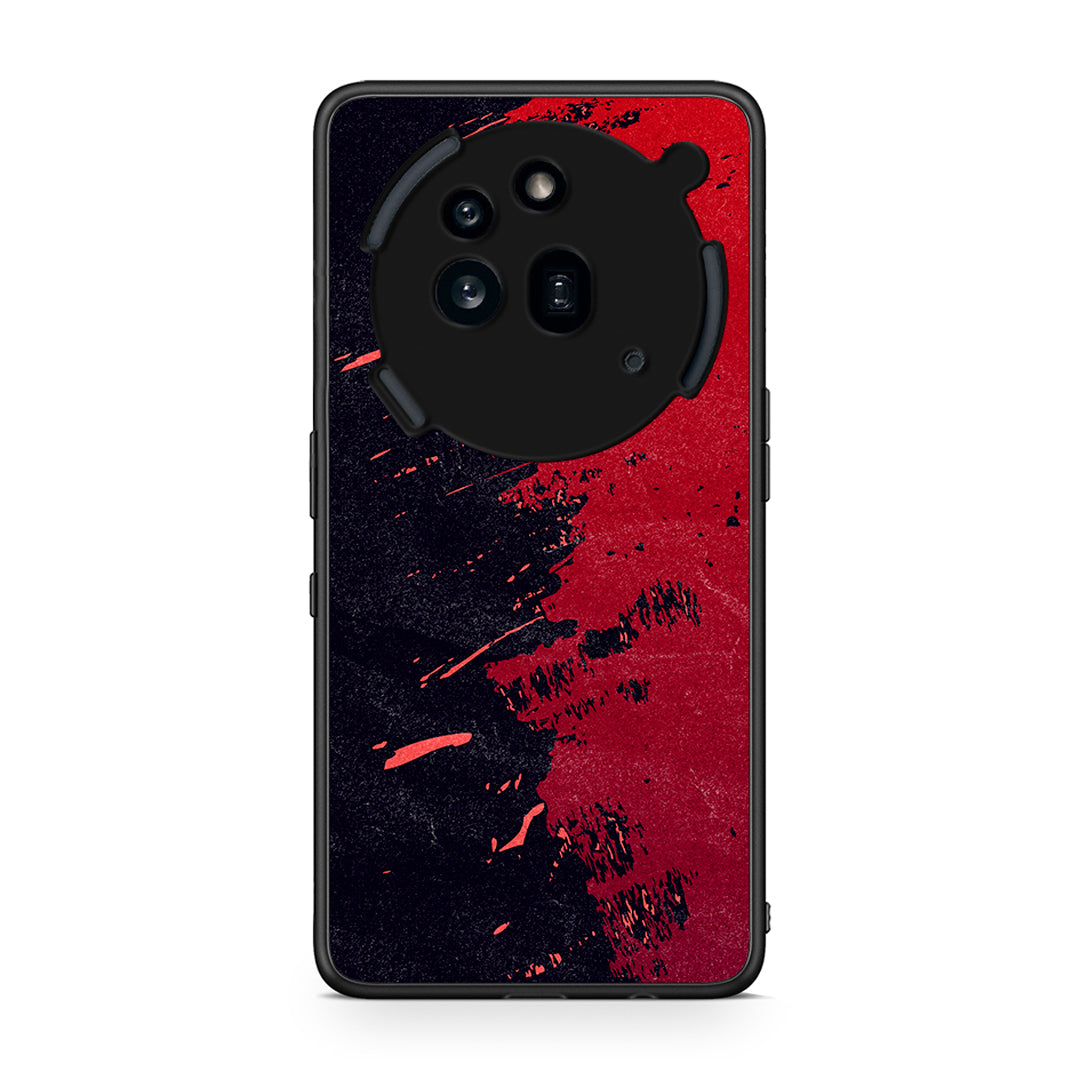 Nothing Phone 3a Pro 5G Red Paint Θήκη Αγίου Βαλεντίνου από τη Smartfits με σχέδιο στο πίσω μέρος και μαύρο περίβλημα | Smartphone case with colorful back and black bezels by Smartfits