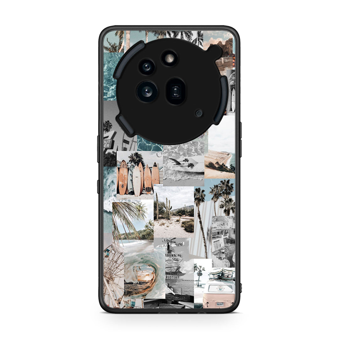 Nothing Phone 3a Pro 5G Retro Beach Life Θήκη από τη Smartfits με σχέδιο στο πίσω μέρος και μαύρο περίβλημα | Smartphone case with colorful back and black bezels by Smartfits