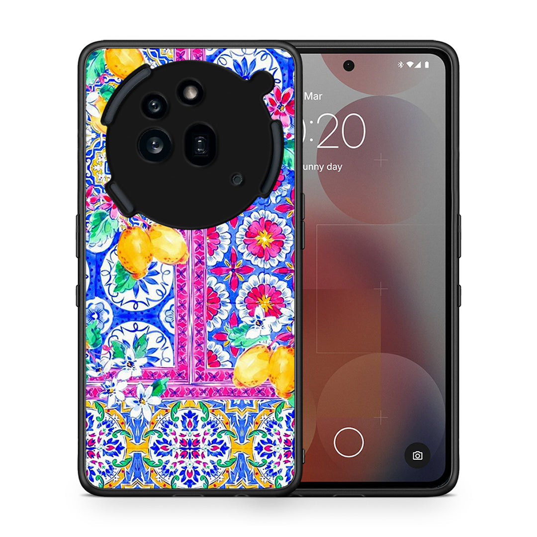 Θήκη Nothing Phone 3a Pro 5G Retro Spring από τη Smartfits με σχέδιο στο πίσω μέρος και μαύρο περίβλημα | Nothing Phone 3a Pro 5G Retro Spring case with colorful back and black bezels