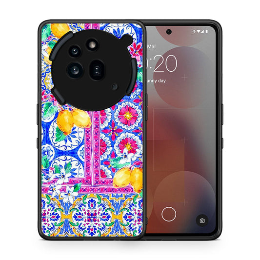 Θήκη Nothing Phone 3a Pro 5G Retro Spring από τη Smartfits με σχέδιο στο πίσω μέρος και μαύρο περίβλημα | Nothing Phone 3a Pro 5G Retro Spring case with colorful back and black bezels