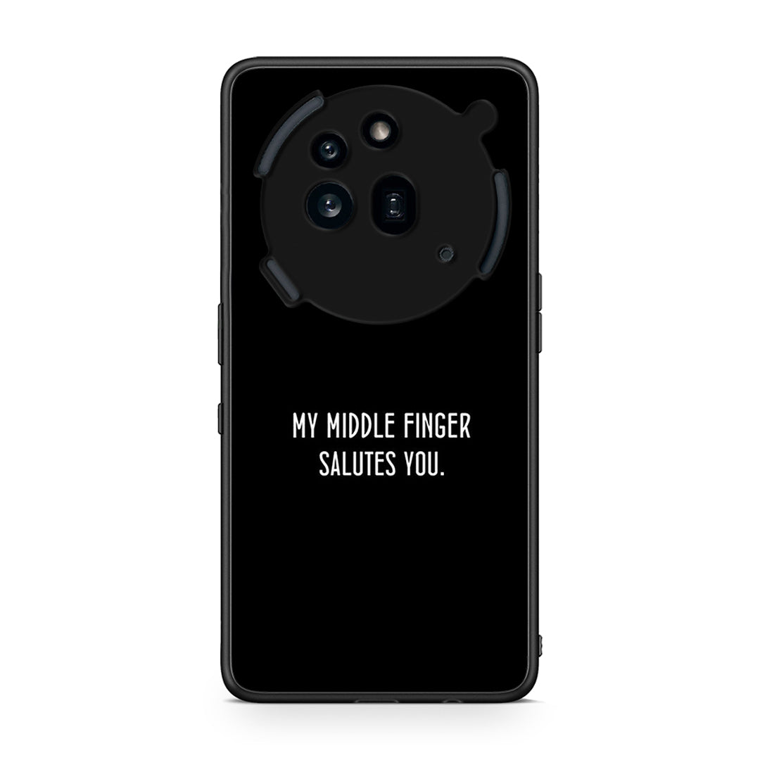 Nothing Phone 3a Pro 5G Salute θήκη από τη Smartfits με σχέδιο στο πίσω μέρος και μαύρο περίβλημα | Smartphone case with colorful back and black bezels by Smartfits