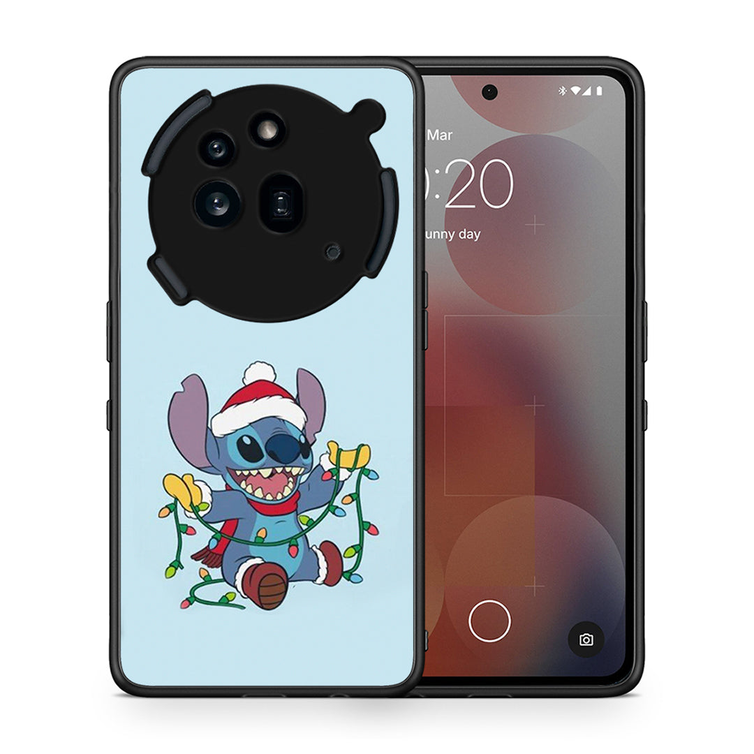 Θήκη Nothing Phone 3a Pro 5G Santa Stich από τη Smartfits με σχέδιο στο πίσω μέρος και μαύρο περίβλημα | Nothing Phone 3a Pro 5G Santa Stich case with colorful back and black bezels