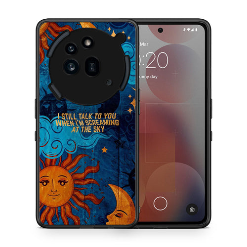 Θήκη Nothing Phone 3a Pro 5G Screaming Sky από τη Smartfits με σχέδιο στο πίσω μέρος και μαύρο περίβλημα | Nothing Phone 3a Pro 5G Screaming Sky case with colorful back and black bezels