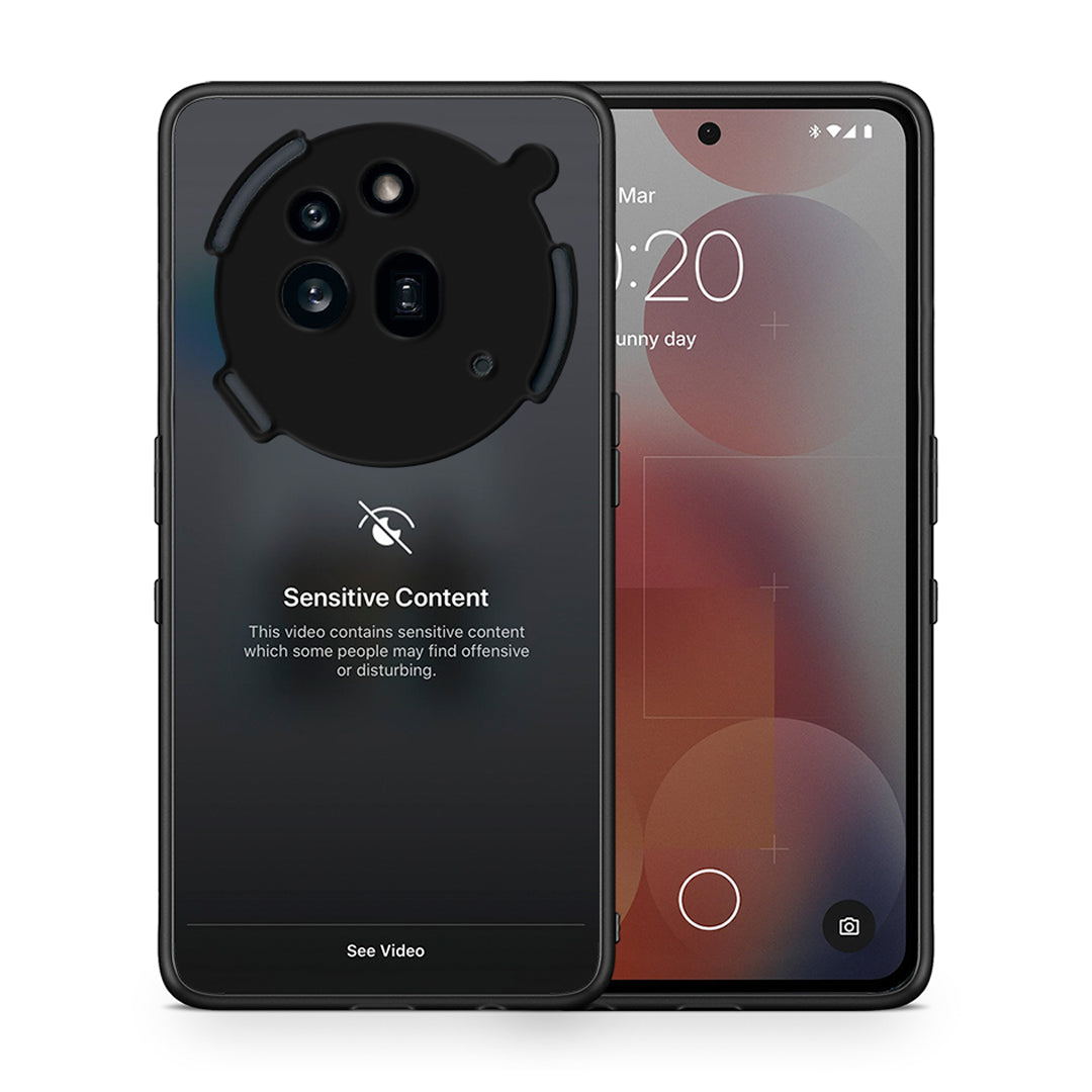 Θήκη Nothing Phone 3a Pro 5G Sensitive Content από τη Smartfits με σχέδιο στο πίσω μέρος και μαύρο περίβλημα | Nothing Phone 3a Pro 5G Sensitive Content case with colorful back and black bezels