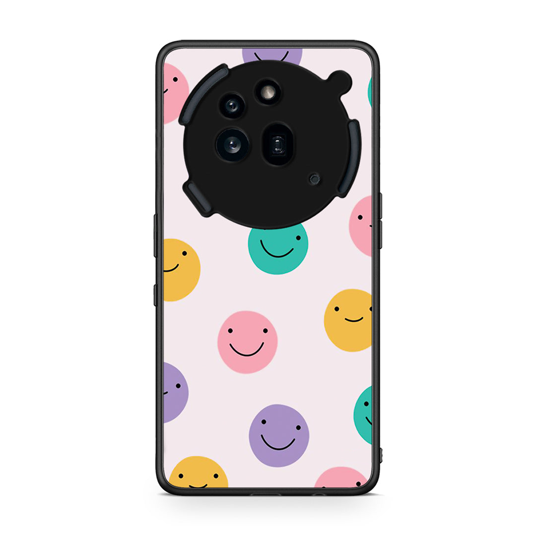 Nothing Phone 3a Pro 5G Smiley Faces θήκη από τη Smartfits με σχέδιο στο πίσω μέρος και μαύρο περίβλημα | Smartphone case with colorful back and black bezels by Smartfits