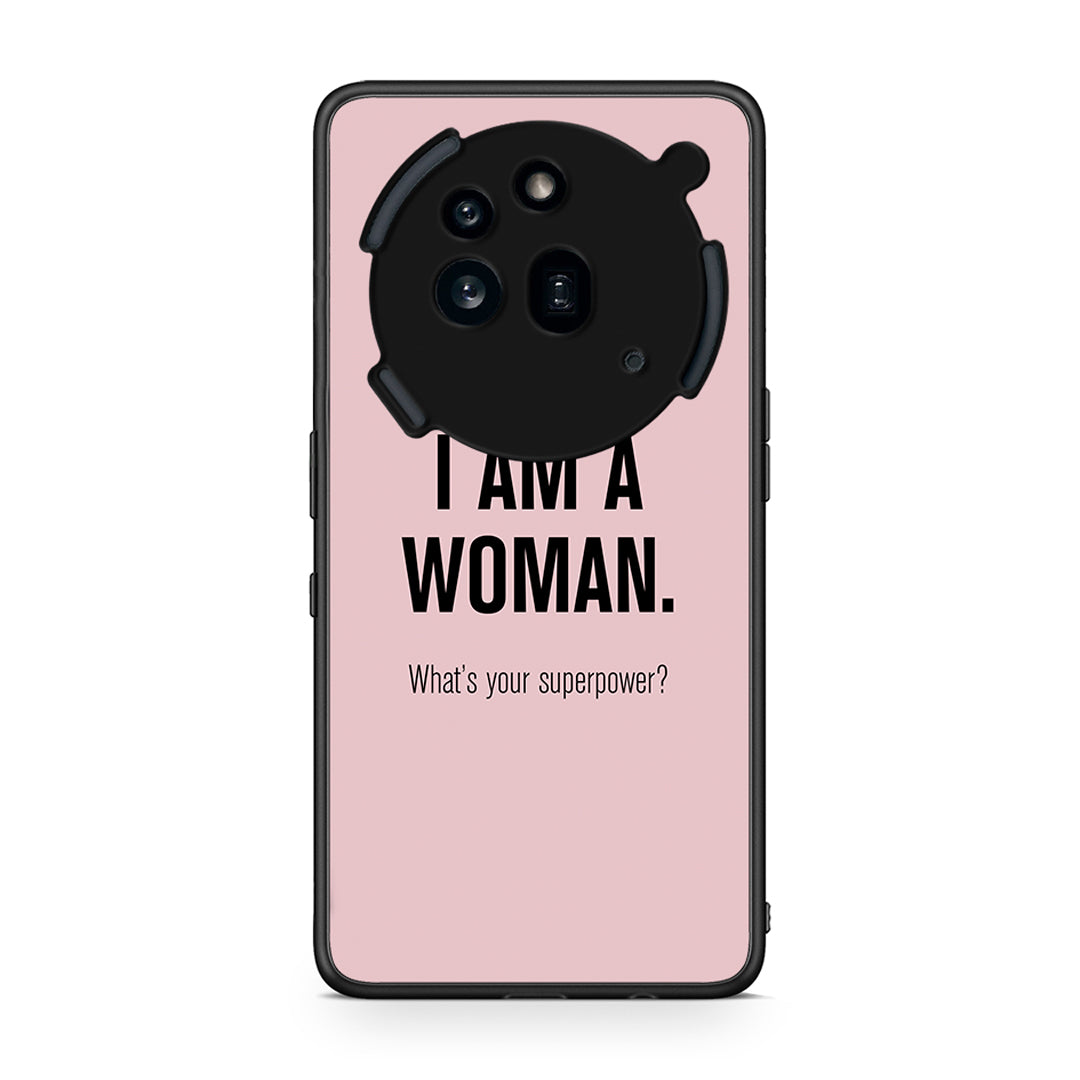 Nothing Phone 3a Pro 5G Superpower Woman θήκη από τη Smartfits με σχέδιο στο πίσω μέρος και μαύρο περίβλημα | Smartphone case with colorful back and black bezels by Smartfits