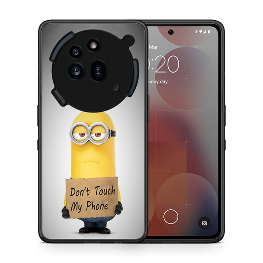 Θήκη Nothing Phone 3a Pro 5G Minion Text από τη Smartfits με σχέδιο στο πίσω μέρος και μαύρο περίβλημα | Nothing Phone 3a Pro 5G Minion Text case with colorful back and black bezels