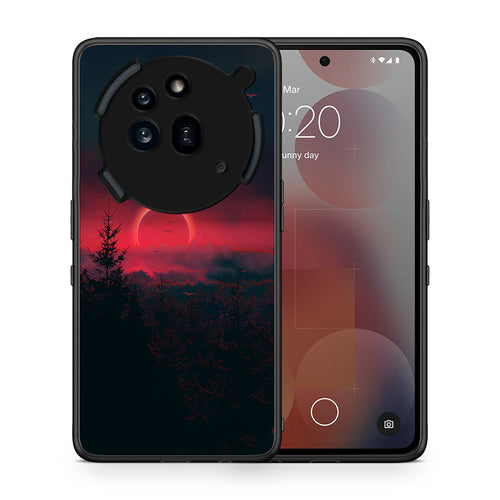 Θήκη Nothing Phone 3a Pro 5G Sunset Tropic από τη Smartfits με σχέδιο στο πίσω μέρος και μαύρο περίβλημα | Nothing Phone 3a Pro 5G Sunset Tropic case with colorful back and black bezels