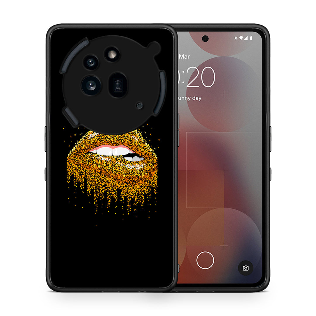 Θήκη Nothing Phone 3a Pro 5G Golden Valentine από τη Smartfits με σχέδιο στο πίσω μέρος και μαύρο περίβλημα | Nothing Phone 3a Pro 5G Golden Valentine case with colorful back and black bezels