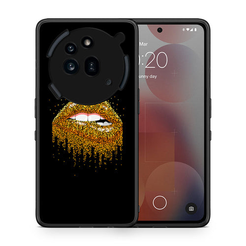 Θήκη Nothing Phone 3a Pro 5G Golden Valentine από τη Smartfits με σχέδιο στο πίσω μέρος και μαύρο περίβλημα | Nothing Phone 3a Pro 5G Golden Valentine case with colorful back and black bezels