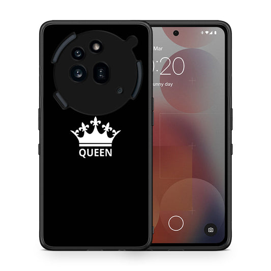 Θήκη Nothing Phone 3a Pro 5G Queen Valentine από τη Smartfits με σχέδιο στο πίσω μέρος και μαύρο περίβλημα | Nothing Phone 3a Pro 5G Queen Valentine case with colorful back and black bezels