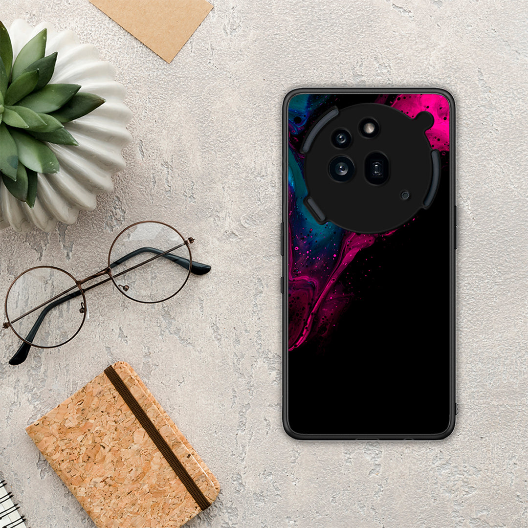 Watercolor Pink Black - Nothing Phone 3a Pro 5G θήκη