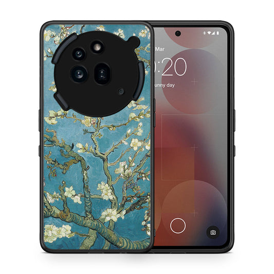 Θήκη Nothing Phone 3a Pro 5G White Blossoms από τη Smartfits με σχέδιο στο πίσω μέρος και μαύρο περίβλημα | Nothing Phone 3a Pro 5G White Blossoms case with colorful back and black bezels