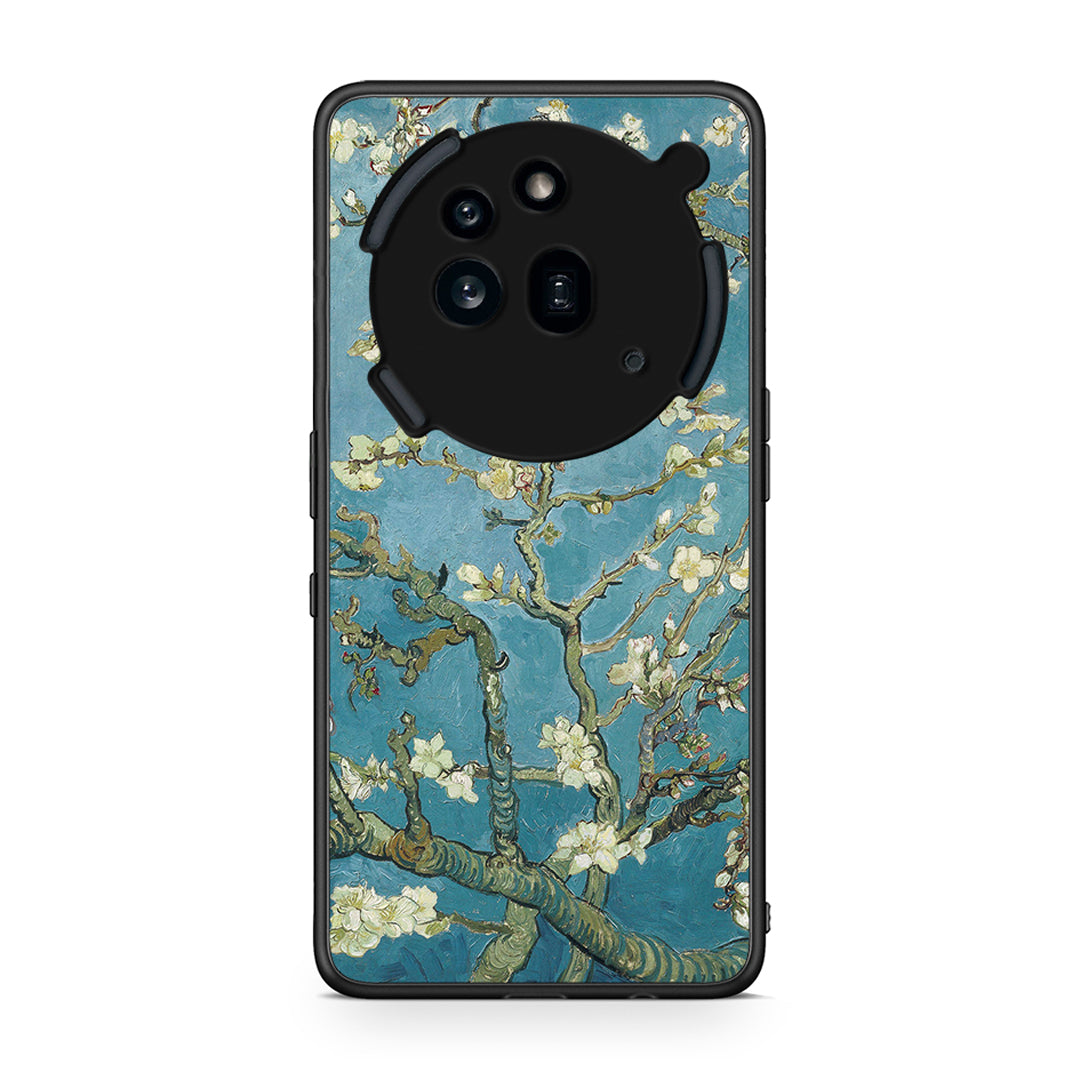Nothing Phone 3a Pro 5G White Blossoms θήκη από τη Smartfits με σχέδιο στο πίσω μέρος και μαύρο περίβλημα | Smartphone case with colorful back and black bezels by Smartfits
