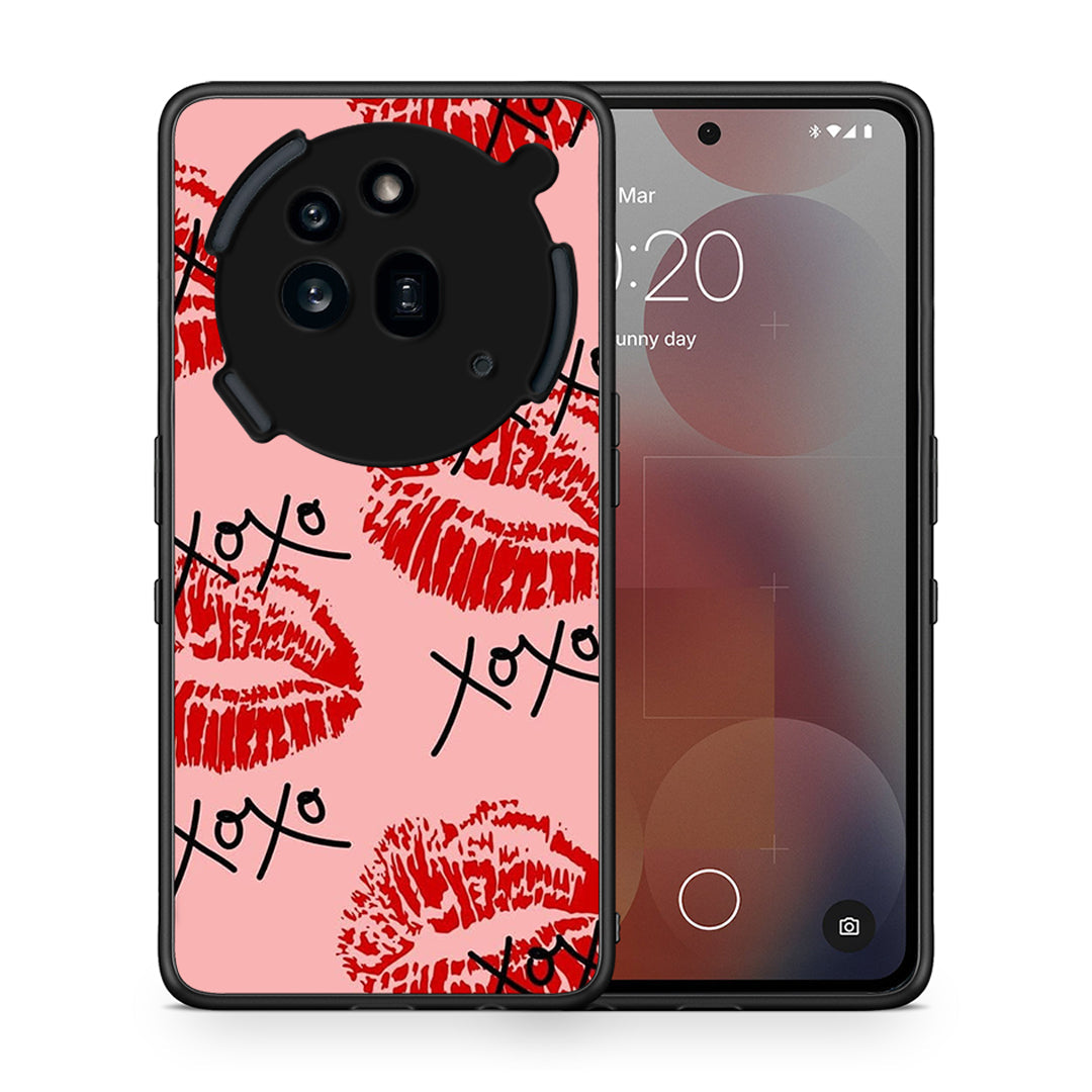 Θήκη Nothing Phone 3a Pro 5G XOXO Lips από τη Smartfits με σχέδιο στο πίσω μέρος και μαύρο περίβλημα | Nothing Phone 3a Pro 5G XOXO Lips case with colorful back and black bezels