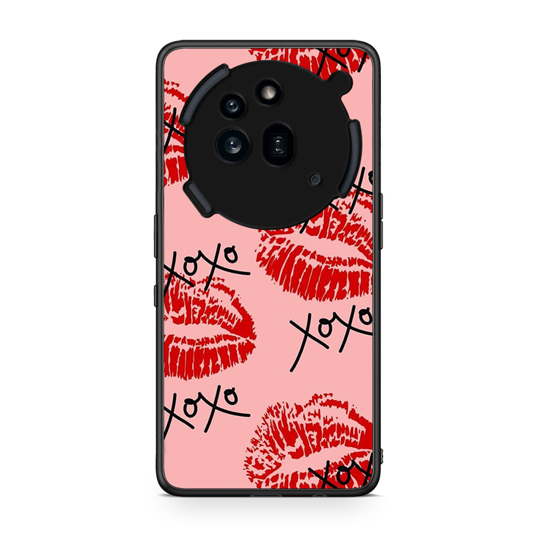 Nothing Phone 3a Pro 5G XOXO Lips θήκη από τη Smartfits με σχέδιο στο πίσω μέρος και μαύρο περίβλημα | Smartphone case with colorful back and black bezels by Smartfits