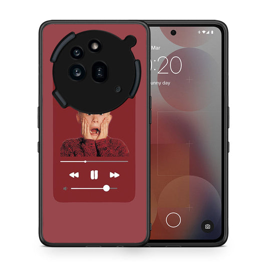 Θήκη Nothing Phone 3a Pro 5G Xmas Alone Music από τη Smartfits με σχέδιο στο πίσω μέρος και μαύρο περίβλημα | Nothing Phone 3a Pro 5G Xmas Alone Music case with colorful back and black bezels