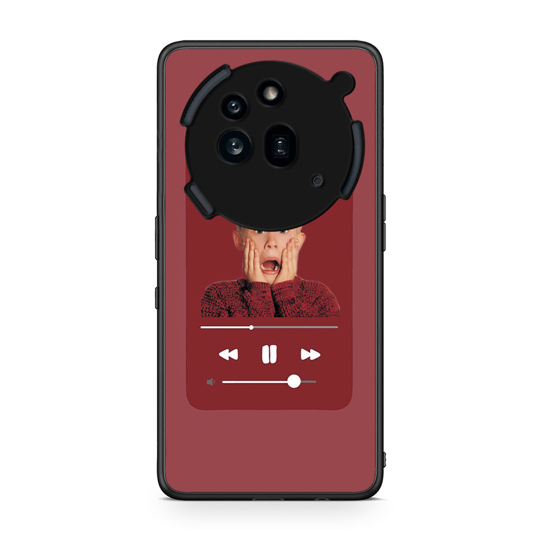 Nothing Phone 3a Pro 5G Xmas Alone Music θήκη από τη Smartfits με σχέδιο στο πίσω μέρος και μαύρο περίβλημα | Smartphone case with colorful back and black bezels by Smartfits