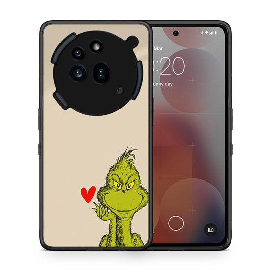 Θήκη Nothing Phone 3a Pro 5G Xmas Grinch από τη Smartfits με σχέδιο στο πίσω μέρος και μαύρο περίβλημα | Nothing Phone 3a Pro 5G Xmas Grinch case with colorful back and black bezels
