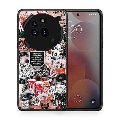 Θήκη Nothing Phone 3a Pro 5G Xmas Habbits από τη Smartfits με σχέδιο στο πίσω μέρος και μαύρο περίβλημα | Nothing Phone 3a Pro 5G Xmas Habbits case with colorful back and black bezels