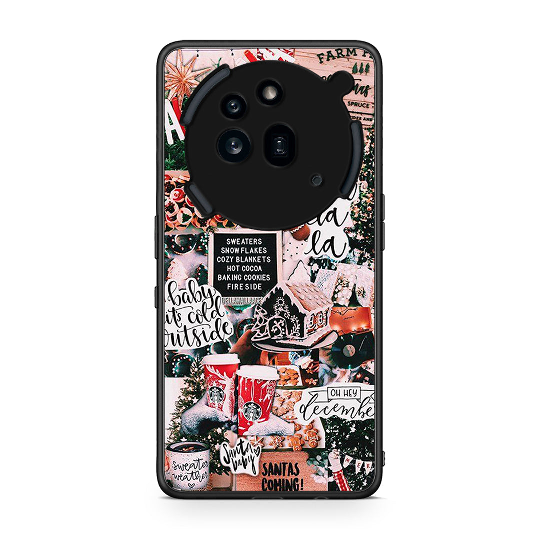 Nothing Phone 3a Pro 5G Xmas Habbits θήκη από τη Smartfits με σχέδιο στο πίσω μέρος και μαύρο περίβλημα | Smartphone case with colorful back and black bezels by Smartfits