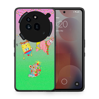 Θήκη Nothing Phone 3a Pro 5G Xmas Lights από τη Smartfits με σχέδιο στο πίσω μέρος και μαύρο περίβλημα | Nothing Phone 3a Pro 5G Xmas Lights case with colorful back and black bezels