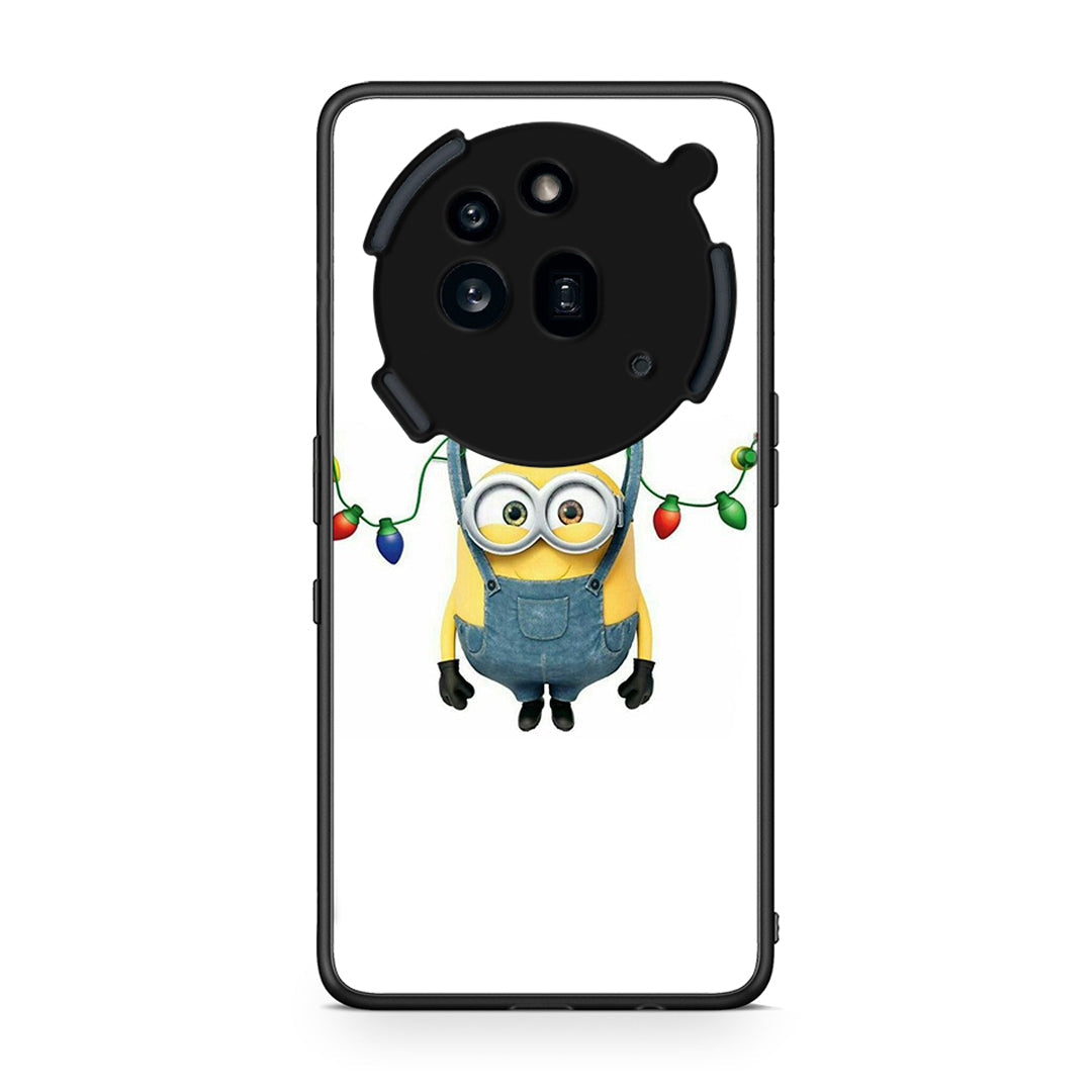 Nothing Phone 3a Pro 5G Xmas Minion Lights θήκη από τη Smartfits με σχέδιο στο πίσω μέρος και μαύρο περίβλημα | Smartphone case with colorful back and black bezels by Smartfits