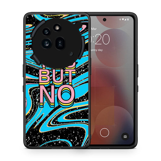 Θήκη Nothing Phone 3a Pro 5G Yes But No από τη Smartfits με σχέδιο στο πίσω μέρος και μαύρο περίβλημα | Nothing Phone 3a Pro 5G Yes But No case with colorful back and black bezels