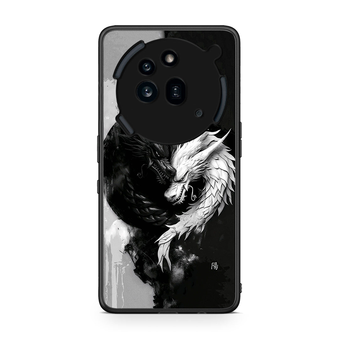 Nothing Phone 3a Pro 5G Yin Yang Θήκη από τη Smartfits με σχέδιο στο πίσω μέρος και μαύρο περίβλημα | Smartphone case with colorful back and black bezels by Smartfits