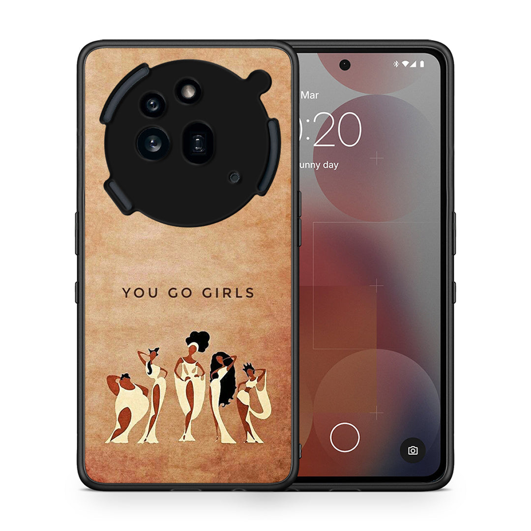 Θήκη Nothing Phone 3a Pro 5G You Go Girl από τη Smartfits με σχέδιο στο πίσω μέρος και μαύρο περίβλημα | Nothing Phone 3a Pro 5G You Go Girl case with colorful back and black bezels