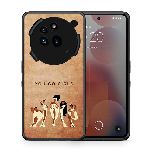 Θήκη Nothing Phone 3a Pro 5G You Go Girl από τη Smartfits με σχέδιο στο πίσω μέρος και μαύρο περίβλημα | Nothing Phone 3a Pro 5G You Go Girl case with colorful back and black bezels