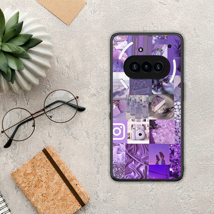 Purple Aesthetic Collage - Nothing Phone 3a θήκη