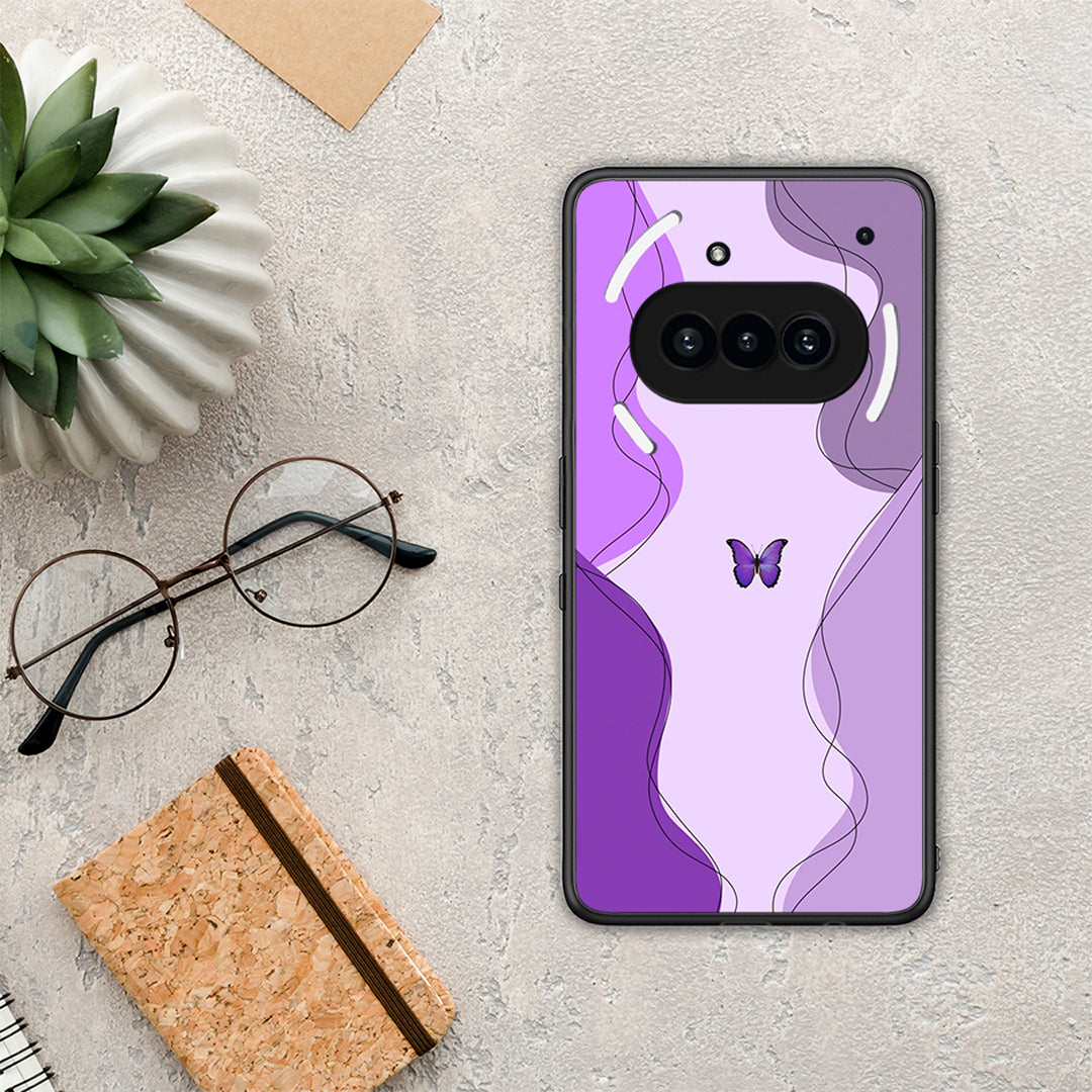 Purple Mariposa - Nothing Phone 3a θήκη