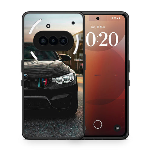 Θήκη Nothing Phone 3a M3 Racing από τη Smartfits με σχέδιο στο πίσω μέρος και μαύρο περίβλημα | Nothing Phone 3a M3 Racing case with colorful back and black bezels