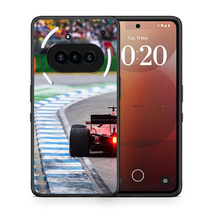 Θήκη Nothing Phone 3a Racing Vibes από τη Smartfits με σχέδιο στο πίσω μέρος και μαύρο περίβλημα | Nothing Phone 3a Racing Vibes case with colorful back and black bezels