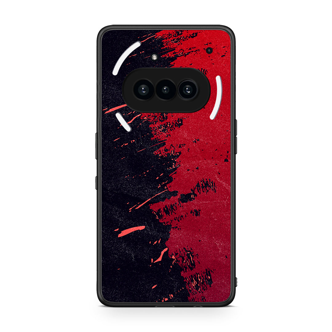 Nothing Phone 3a Red Paint Θήκη Αγίου Βαλεντίνου από τη Smartfits με σχέδιο στο πίσω μέρος και μαύρο περίβλημα | Smartphone case with colorful back and black bezels by Smartfits