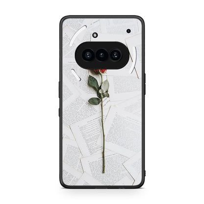 Nothing Phone 3a Red Rose θήκη από τη Smartfits με σχέδιο στο πίσω μέρος και μαύρο περίβλημα | Smartphone case with colorful back and black bezels by Smartfits
