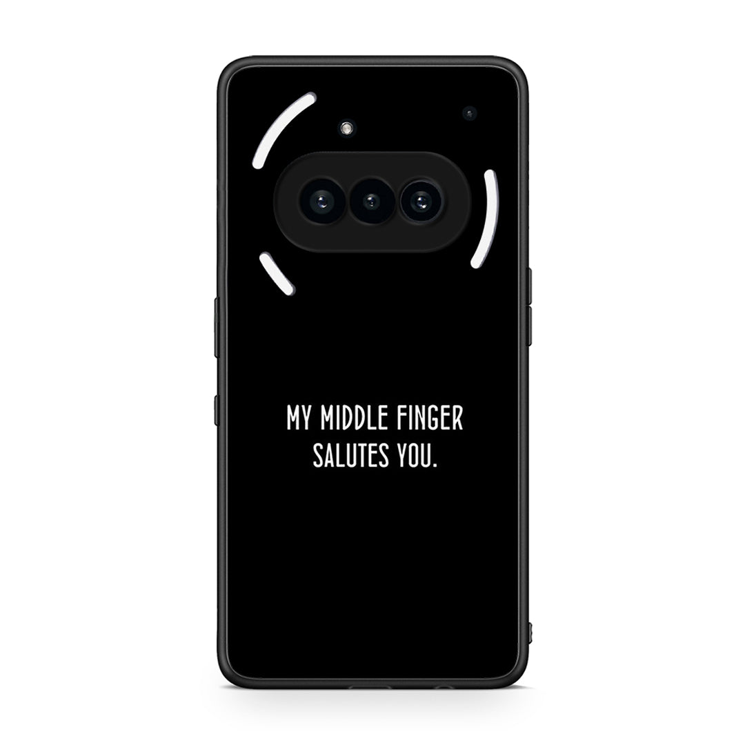 Nothing Phone 3a Salute θήκη από τη Smartfits με σχέδιο στο πίσω μέρος και μαύρο περίβλημα | Smartphone case with colorful back and black bezels by Smartfits