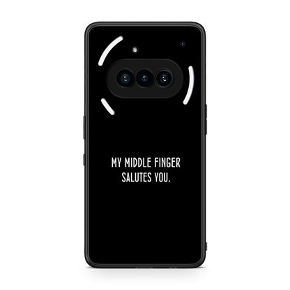 Nothing Phone 3a Salute θήκη από τη Smartfits με σχέδιο στο πίσω μέρος και μαύρο περίβλημα | Smartphone case with colorful back and black bezels by Smartfits