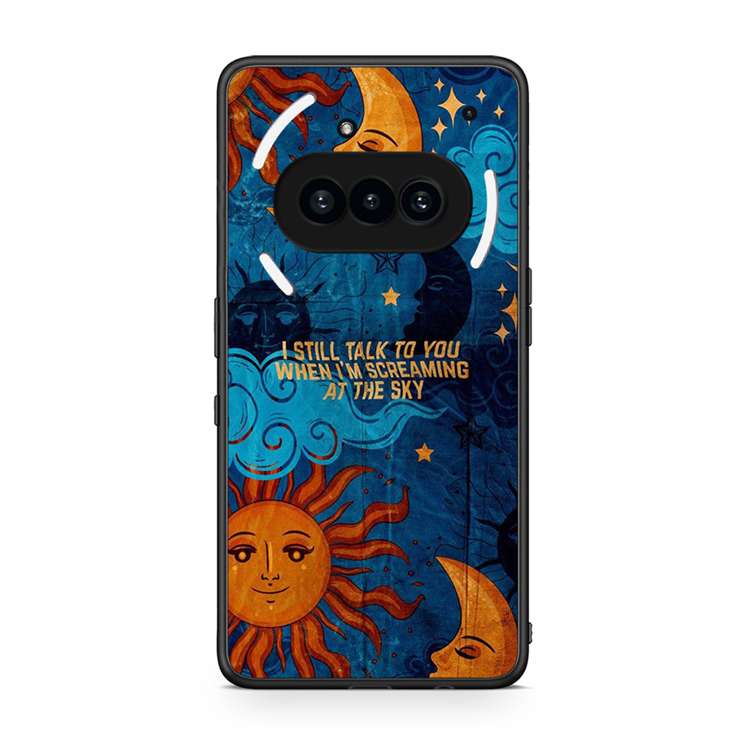 Nothing Phone 3a Screaming Sky θήκη από τη Smartfits με σχέδιο στο πίσω μέρος και μαύρο περίβλημα | Smartphone case with colorful back and black bezels by Smartfits