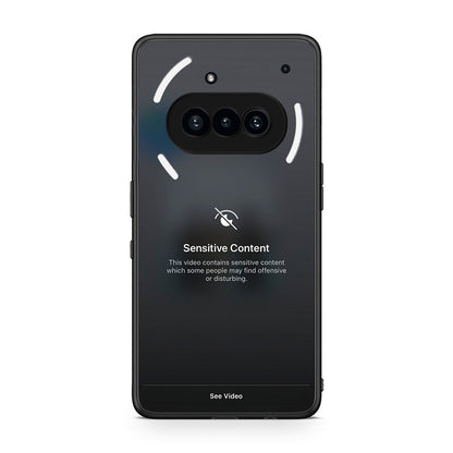 Nothing Phone 3a Sensitive Content θήκη από τη Smartfits με σχέδιο στο πίσω μέρος και μαύρο περίβλημα | Smartphone case with colorful back and black bezels by Smartfits