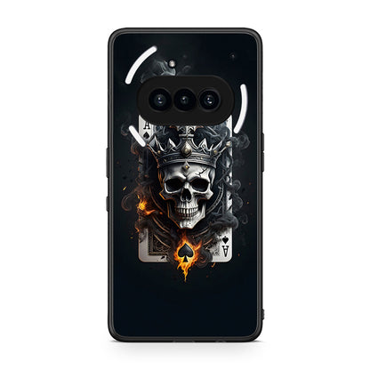 Nothing Phone 3a Skull King Ace θήκη από τη Smartfits με σχέδιο στο πίσω μέρος και μαύρο περίβλημα | Smartphone case with colorful back and black bezels by Smartfits