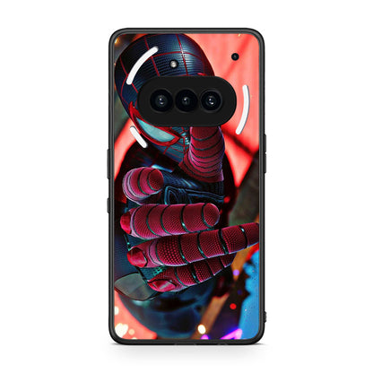Nothing Phone 3a Spider Hand Θήκη από τη Smartfits με σχέδιο στο πίσω μέρος και μαύρο περίβλημα | Smartphone case with colorful back and black bezels by Smartfits