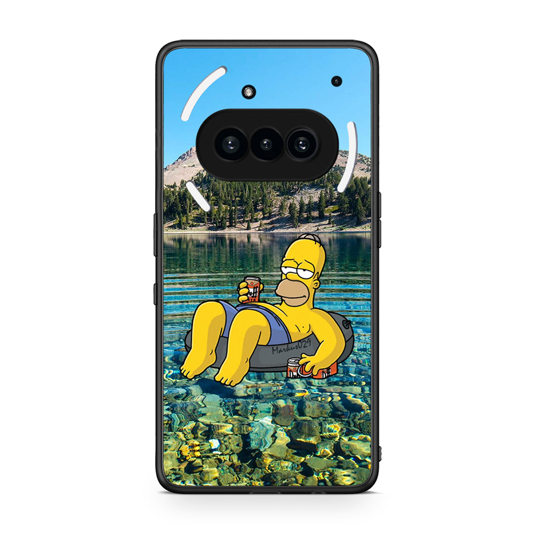 Nothing Phone 3a Summer Happiness Θήκη από τη Smartfits με σχέδιο στο πίσω μέρος και μαύρο περίβλημα | Smartphone case with colorful back and black bezels by Smartfits